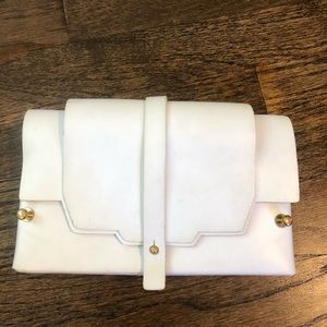 White leather clutch - AUTHENTIC niels peeraer